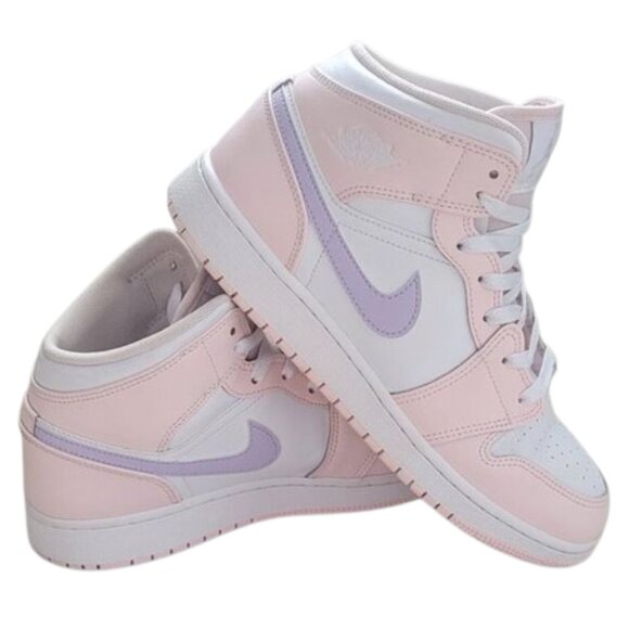 Jordan Other - Nike Air Jordan 1 Mid GS Pink Wash Violet Frost Size 7Y/8.5W